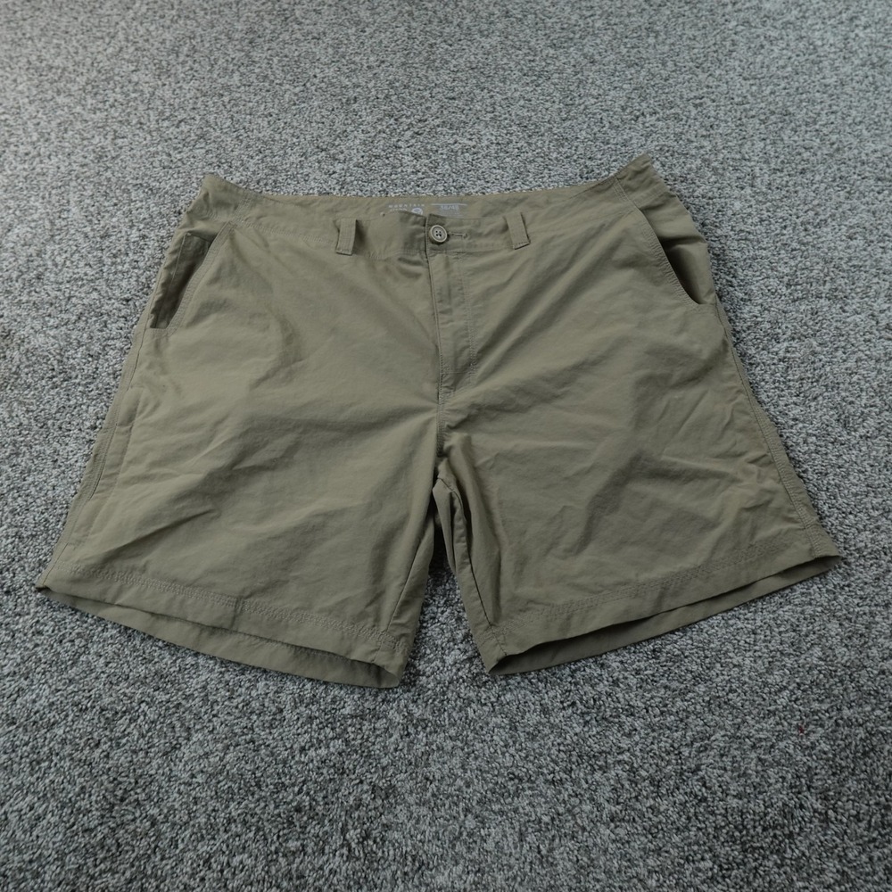 Mountain Hardwear Shorts Mens 38 Brown Outdoor Hiking Performance Tech Nylon